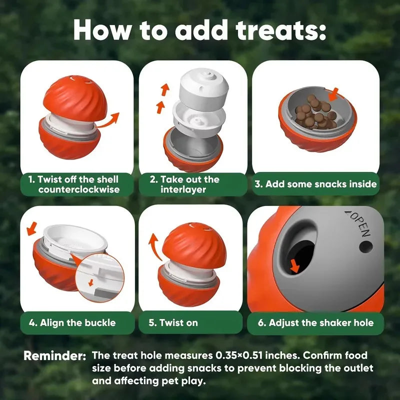 activepet™ toy -  2-in-1 electric ball for dogs and cats