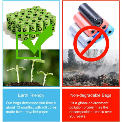 CleanTrail™ Eco Dog Poop Bags with Holder