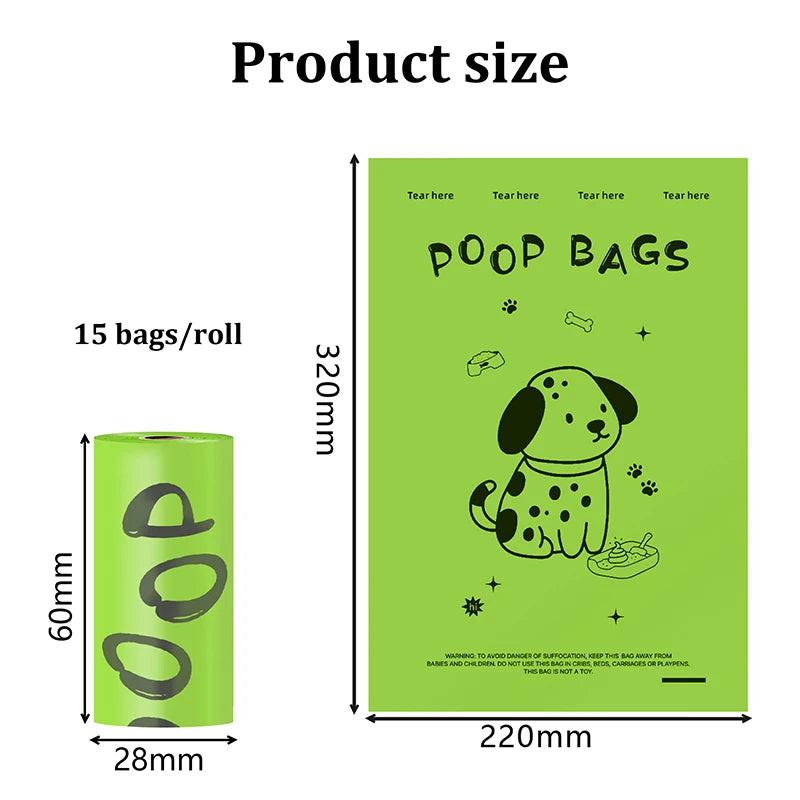 cleantrail™ eco dog poop bags with holder